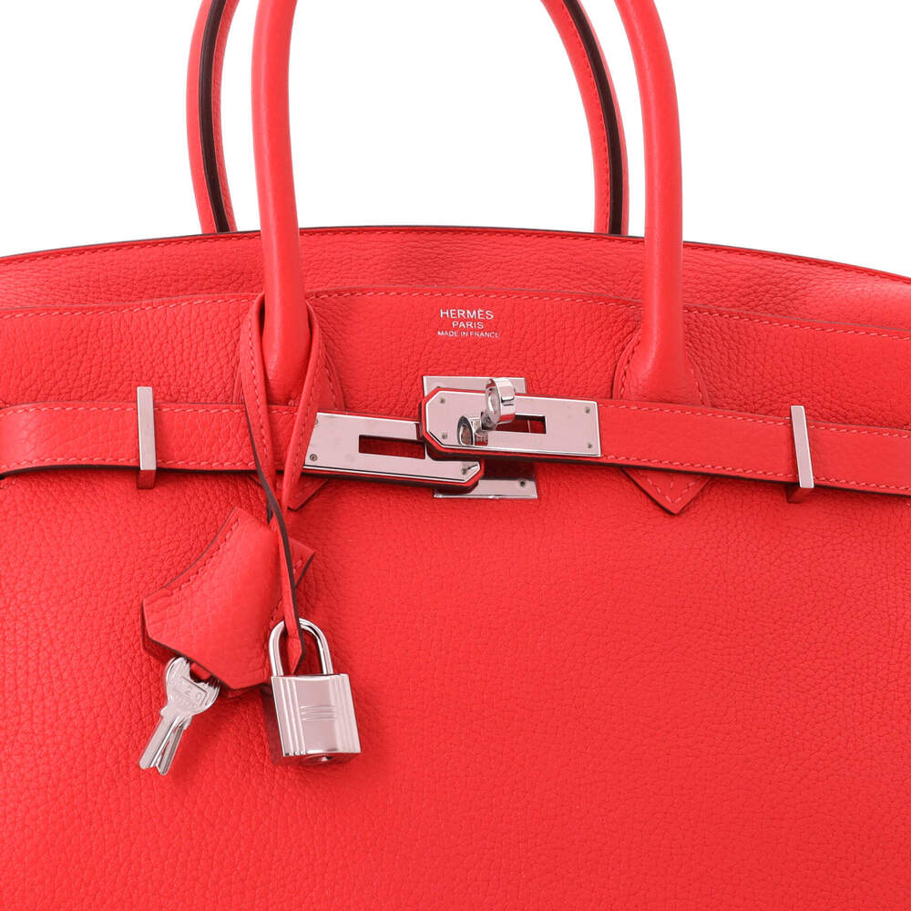 Hermes Birkin 30 Red Togo with Palladium Hardware - Picture 7 of 8